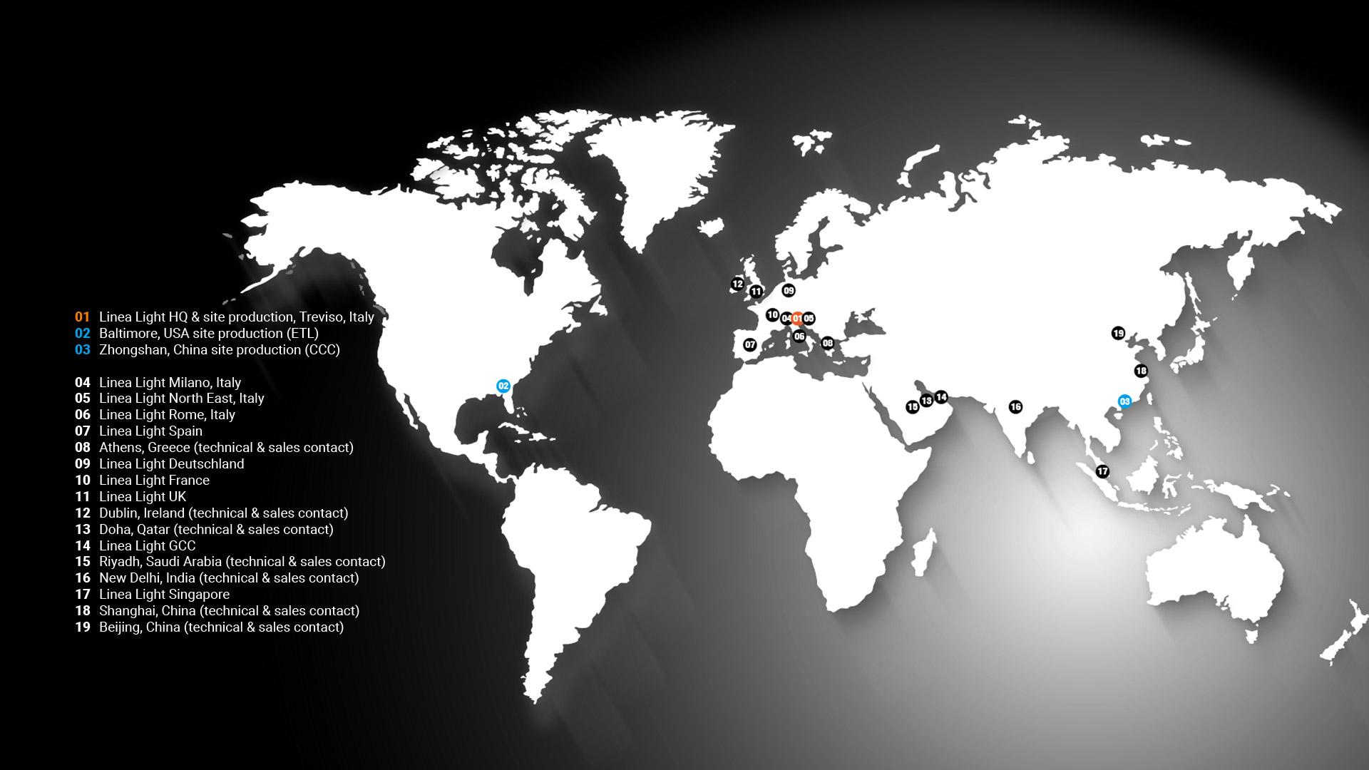 Mappa Linealightgroup Sedi Definitiva