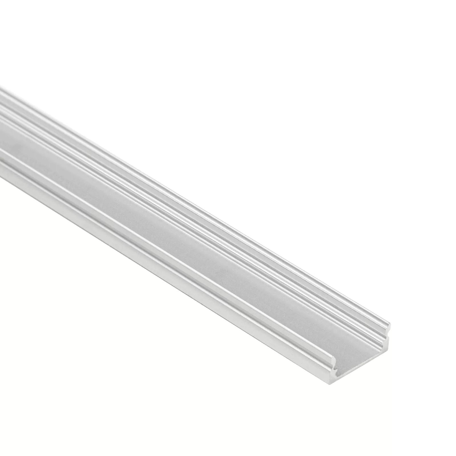 Profile with low edge | Anodised aluminium - 2000x8.2x17.3mm