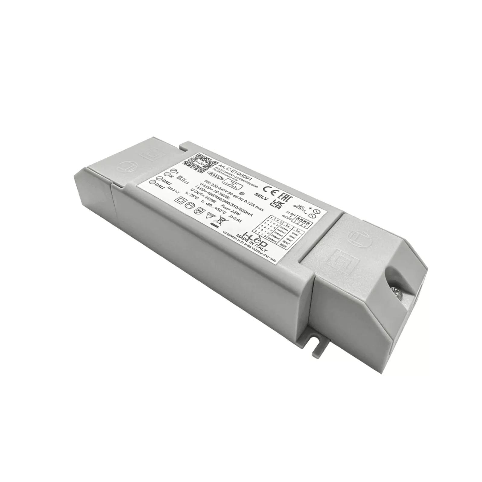 Argo_PRO - DALI2 Push and Simply 400-450-500-550-600mA 15-36V 22W |  Push and Simply Dim  Multi Power 198~264V AC / 180~275V DC