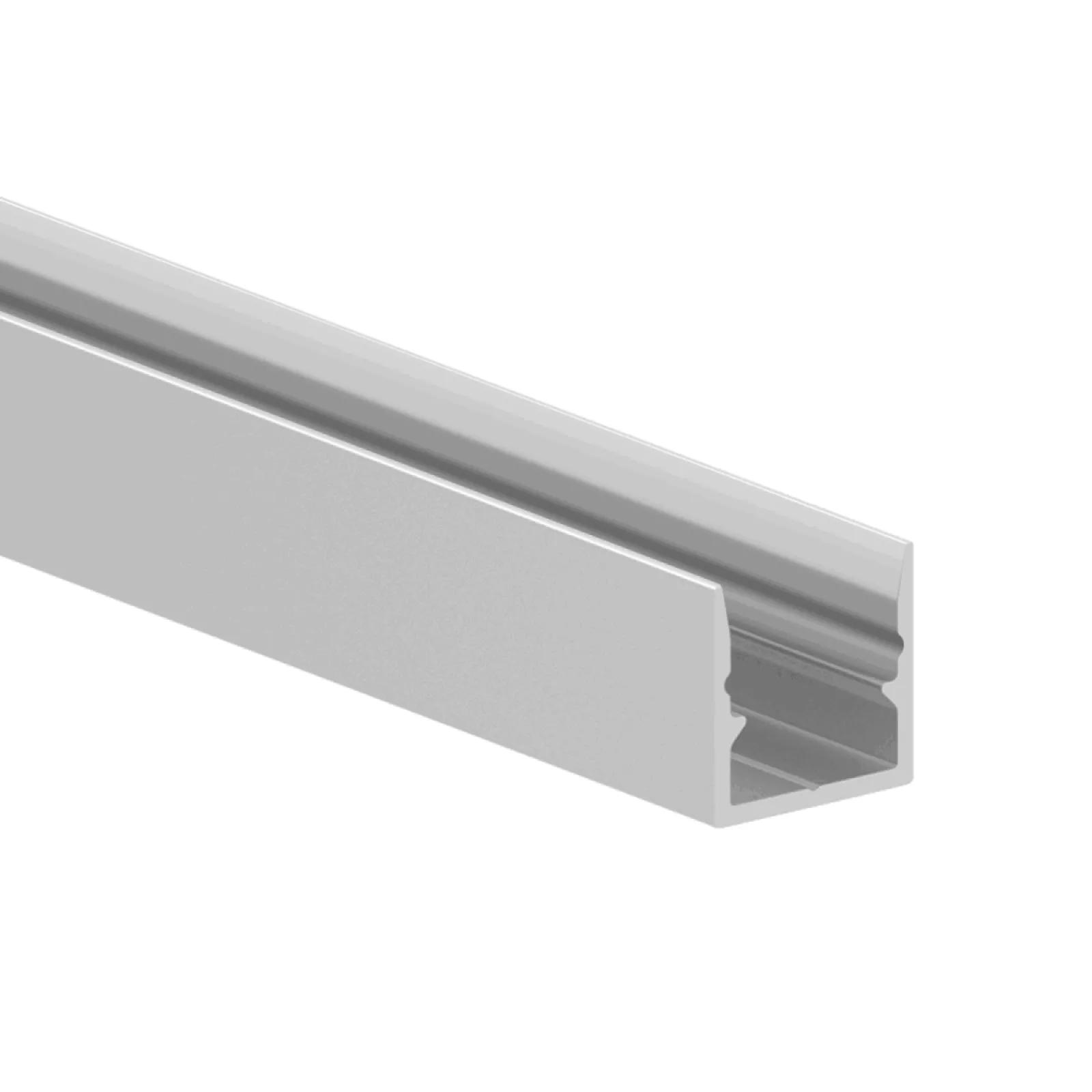 Square slim surface profile | Anodised aluminium - 2000x10x10mm