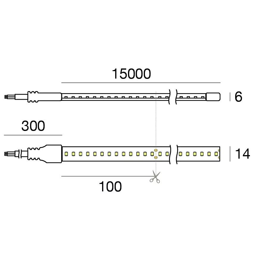 Silicone 130 LEDs/m