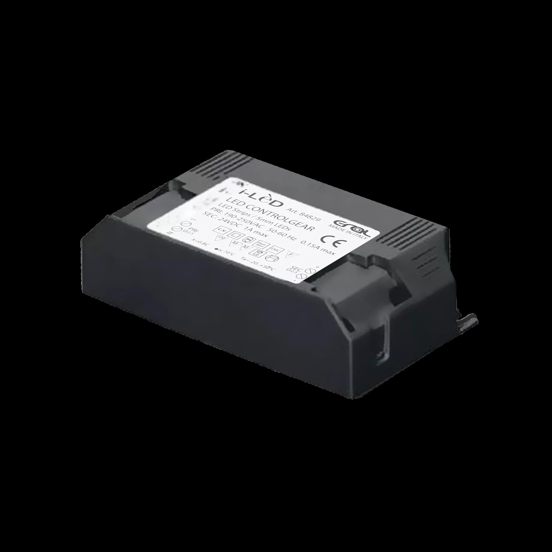 Fusion - On/Off Driver 1-24W DC stripLED 1 A 24 V / 1-24W DC topLED |   On/Off Driver 198~264V AC  24 W