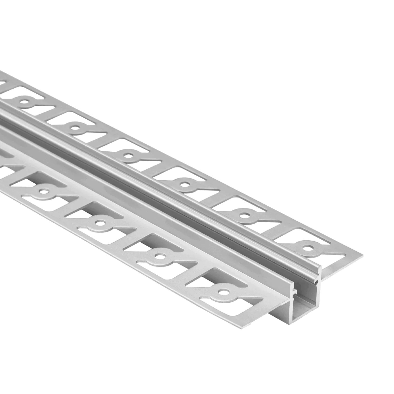 Profilo lineare integrato a parete | Alluminio anodizzato - 2000x15.7x58.6mm